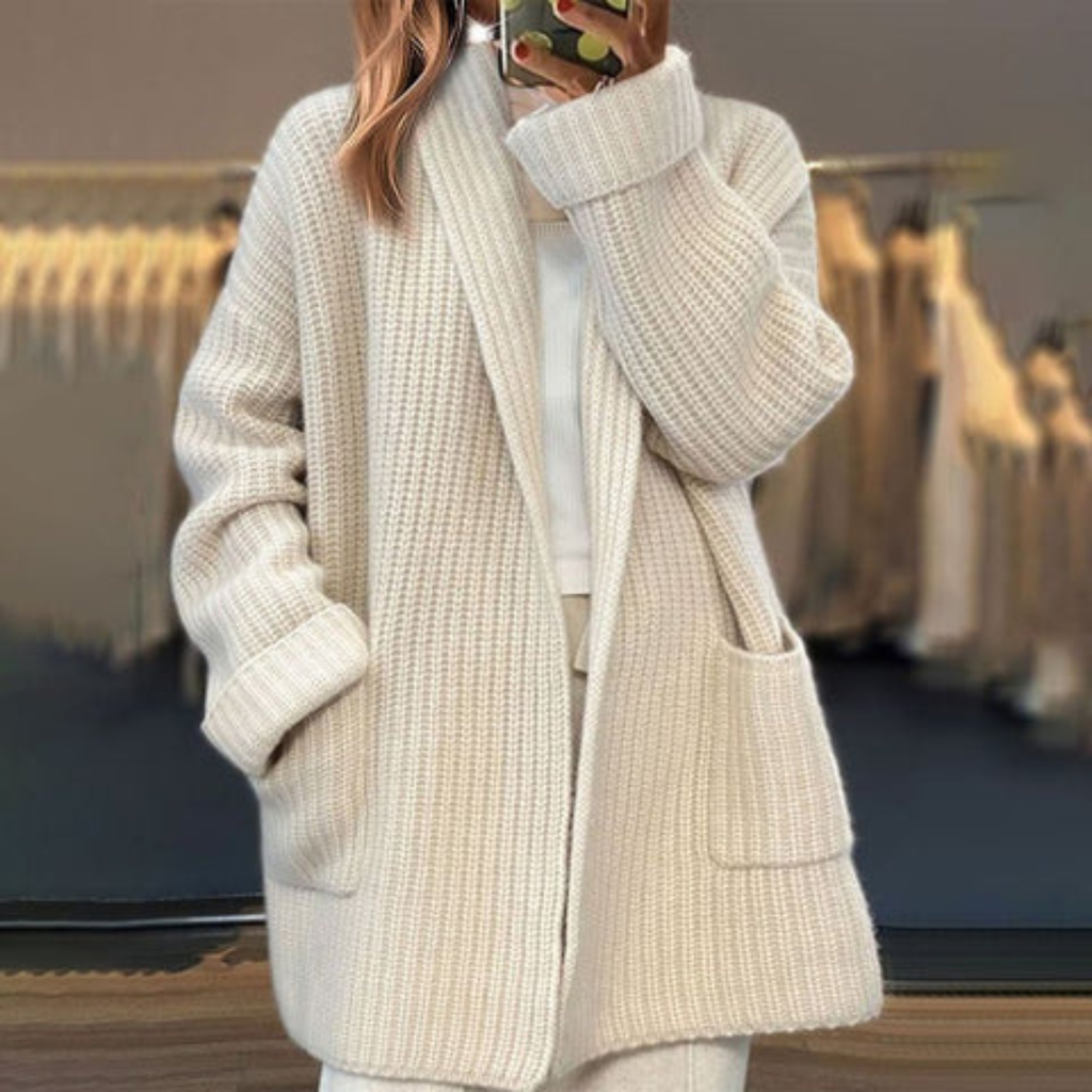 Oversized Ribbed Cardigan