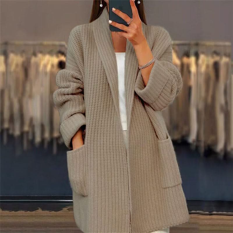 Oversized Ribbed Cardigan