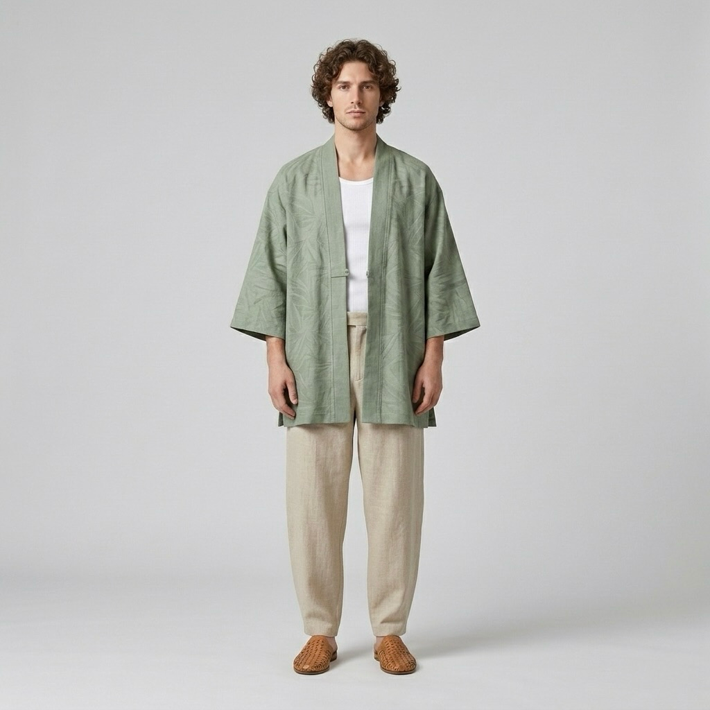 Open-Front Kimono Layer