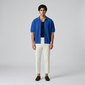 Textured Weave Camp Shirt
