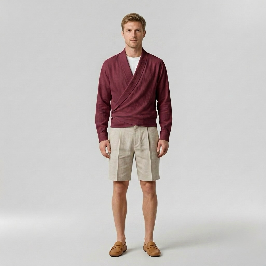 Lightweight Wrap Pullover