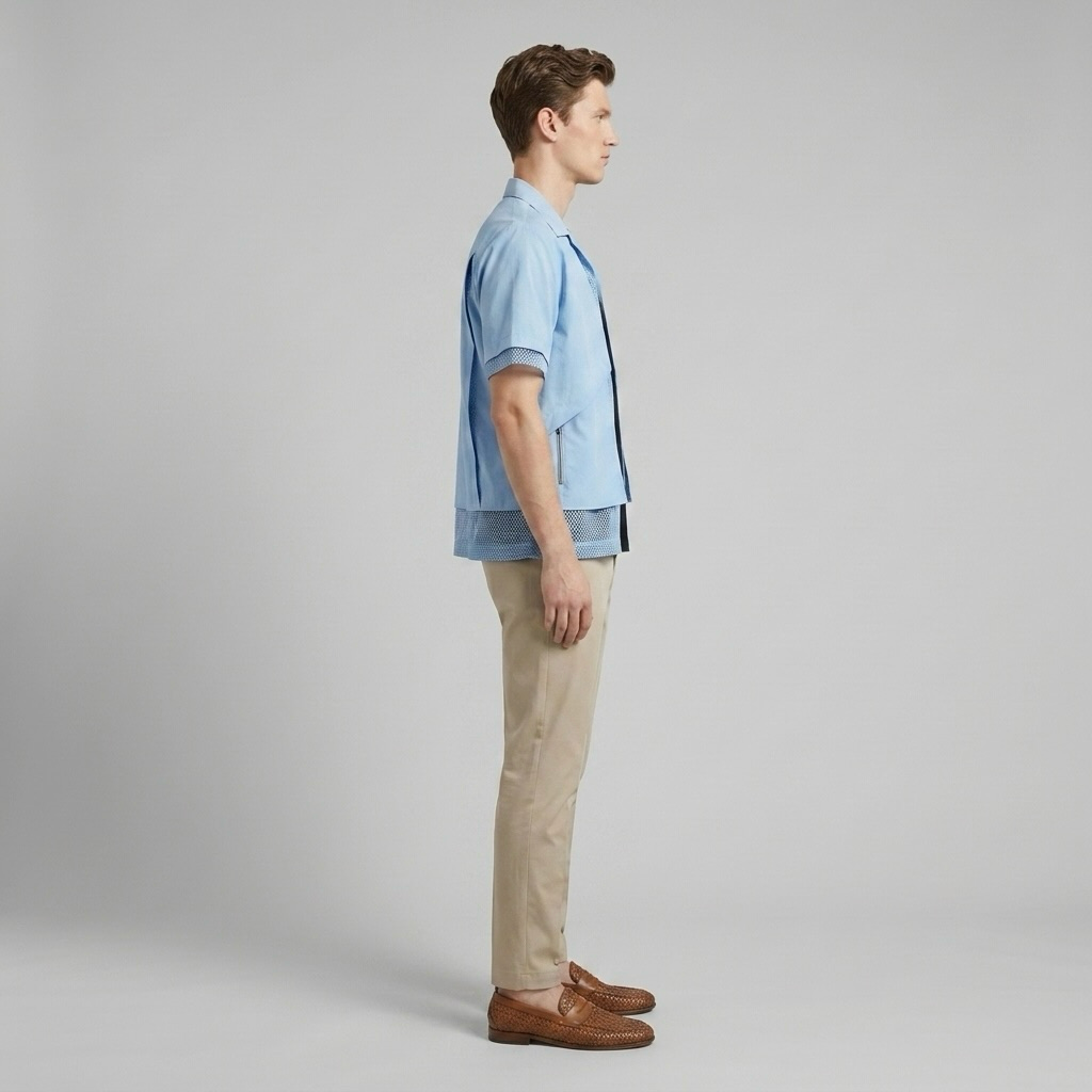 Panel-Detail Utility Shirt