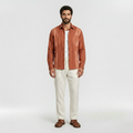 Tonal-Panel Casual Shirt