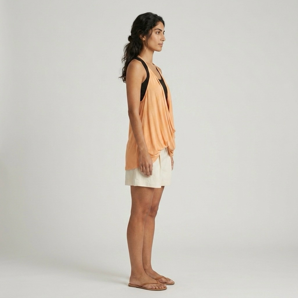 Halter-Neck Draped Top