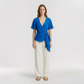 Wrap Flutter-Sleeve Top