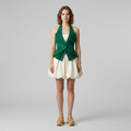 Halter Pleat Statement Top