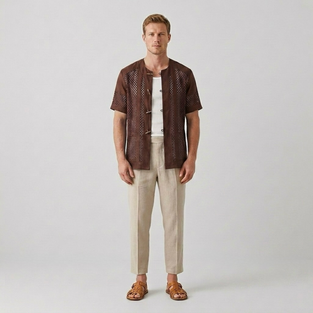 Toggle Mesh Camp Shirt