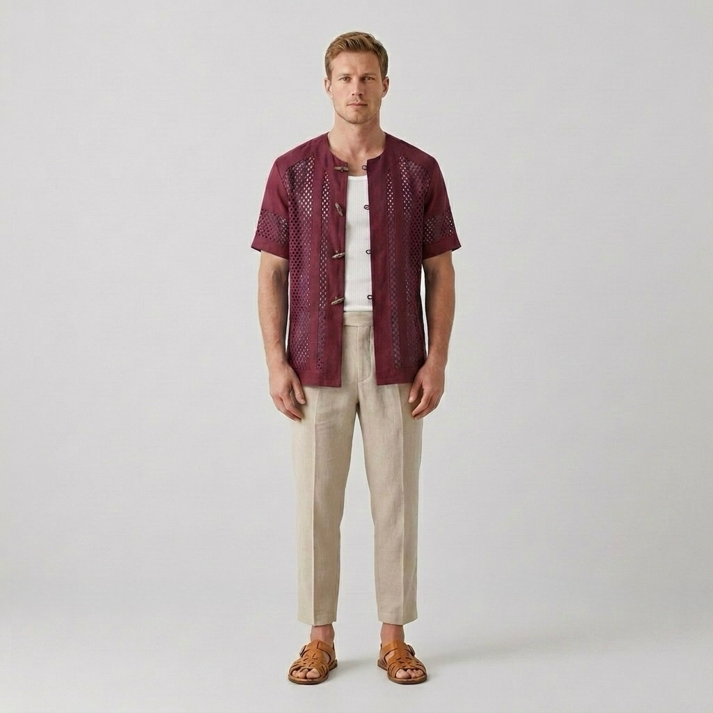 Toggle Mesh Camp Shirt
