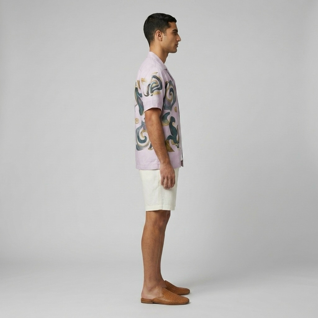 Mosaic Print Resort Shirt