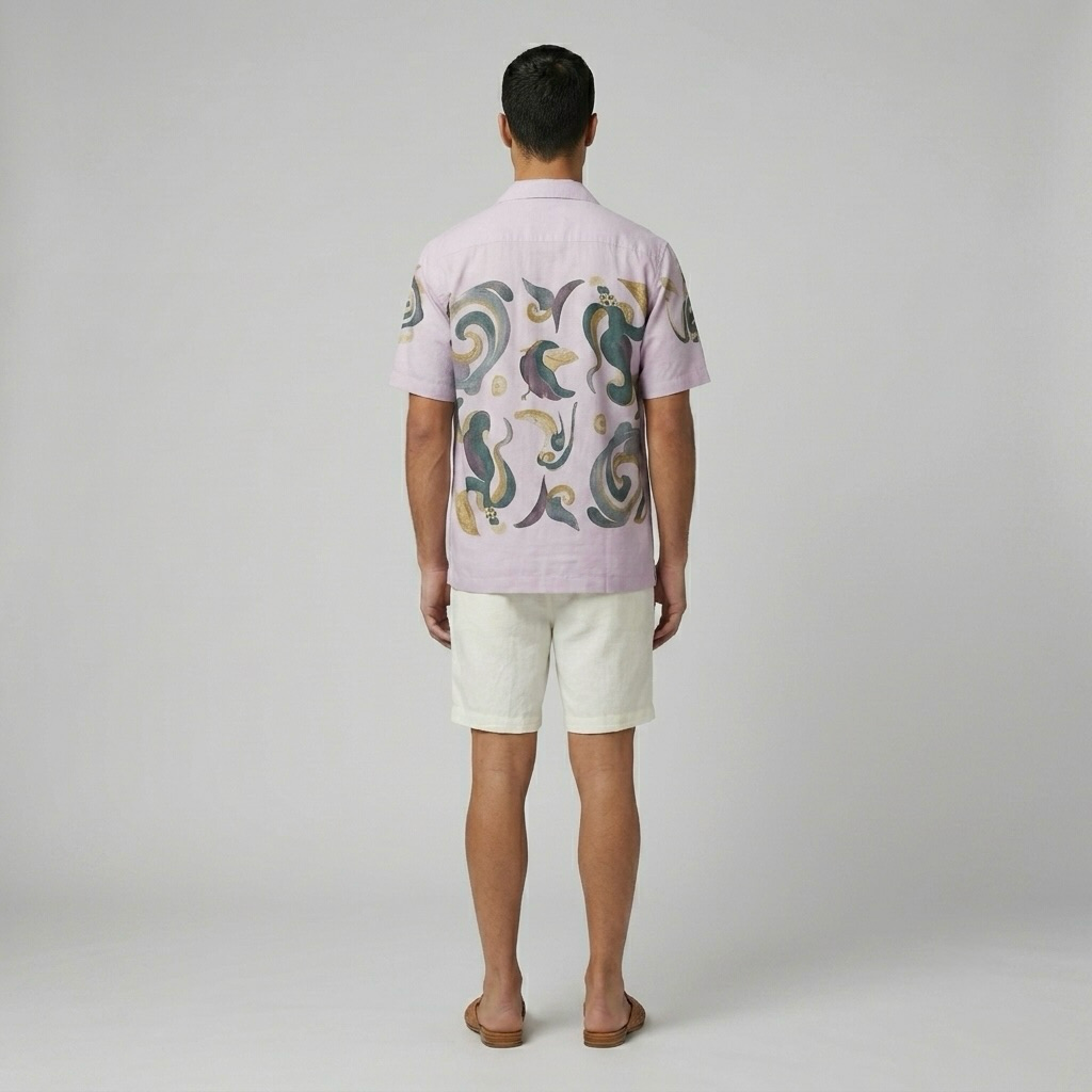 Mosaic Print Resort Shirt