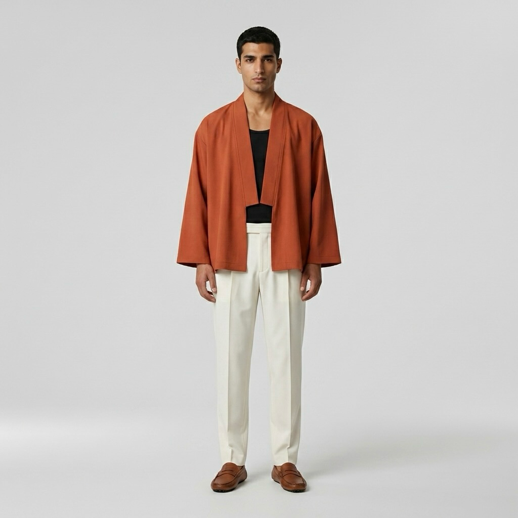 Open-Front Minimalist Kimono