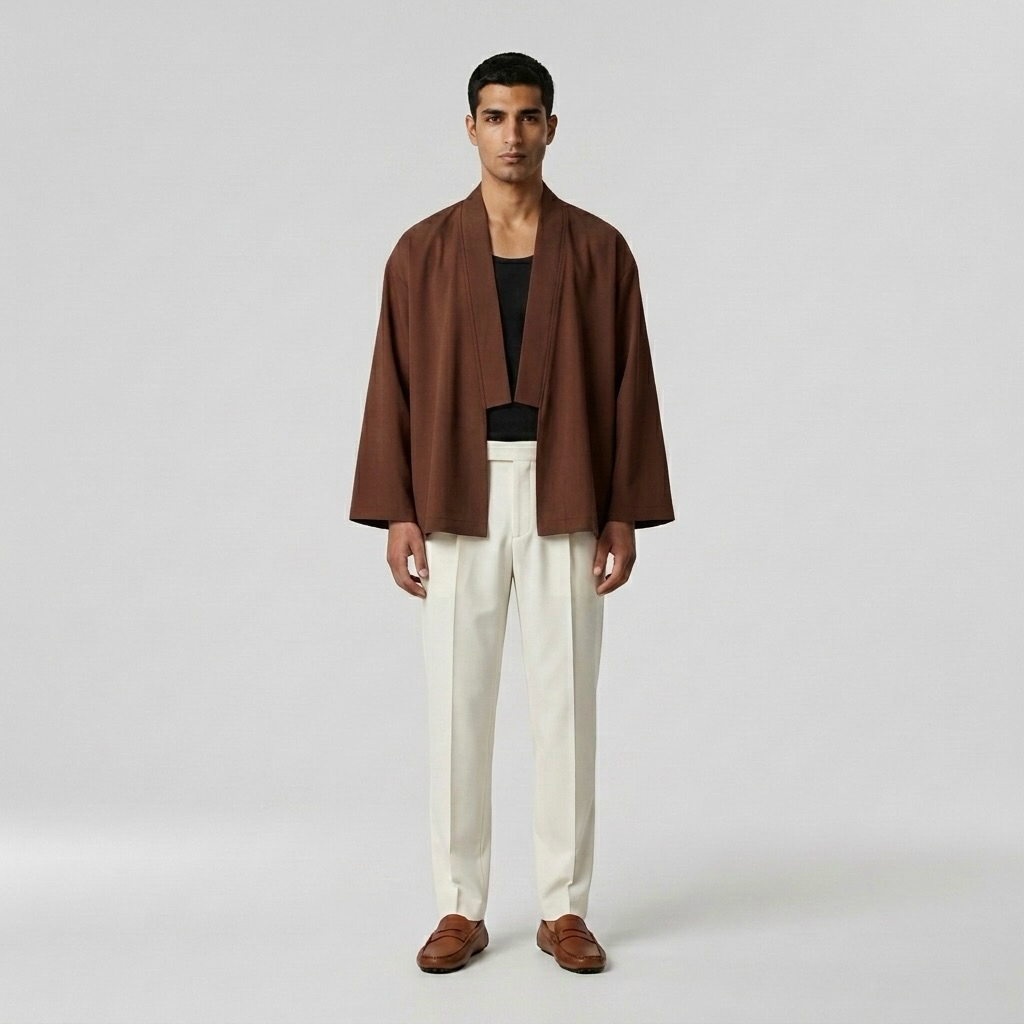 Open-Front Minimalist Kimono