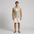 Open-Mesh Sleeveless Vest