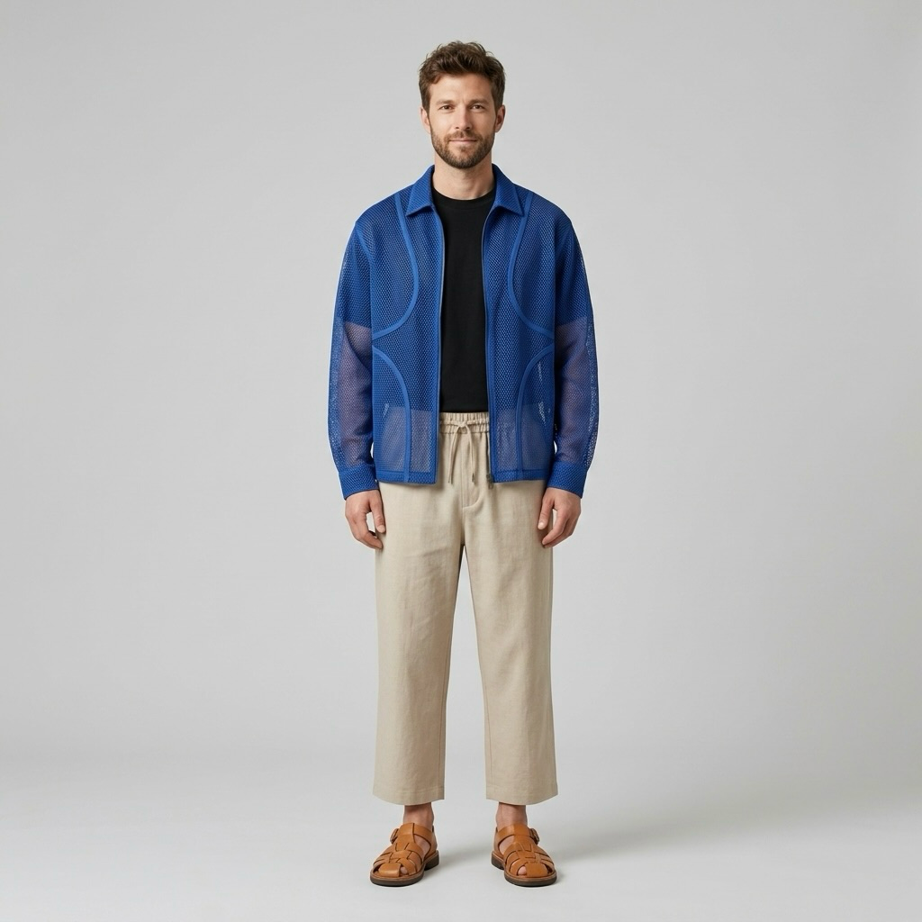 Lightweight Mesh Overshirt