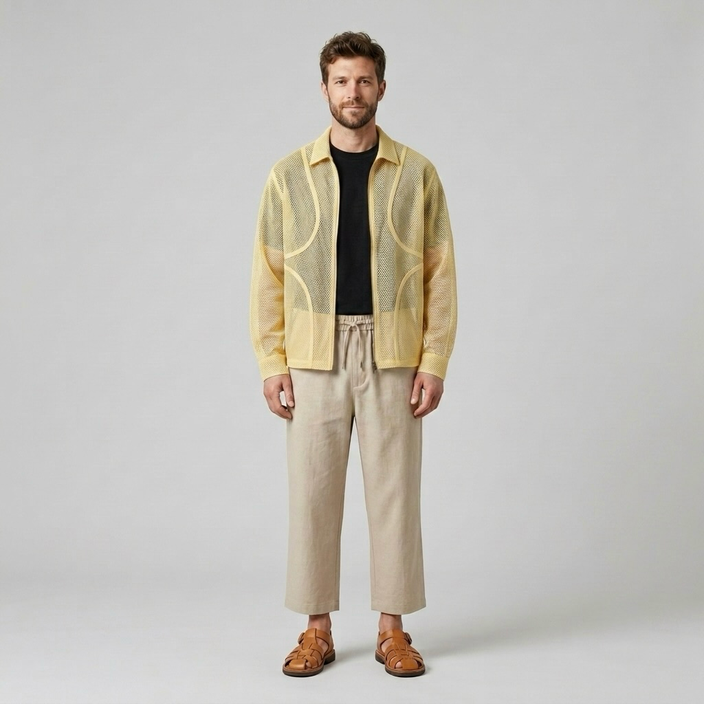 Lightweight Mesh Overshirt