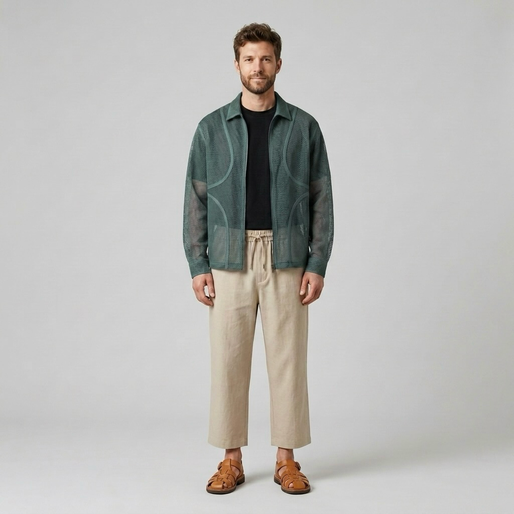 Lightweight Mesh Overshirt