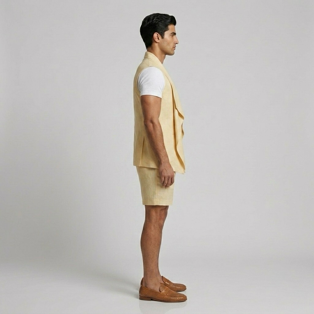 Draped Sleeveless Vest