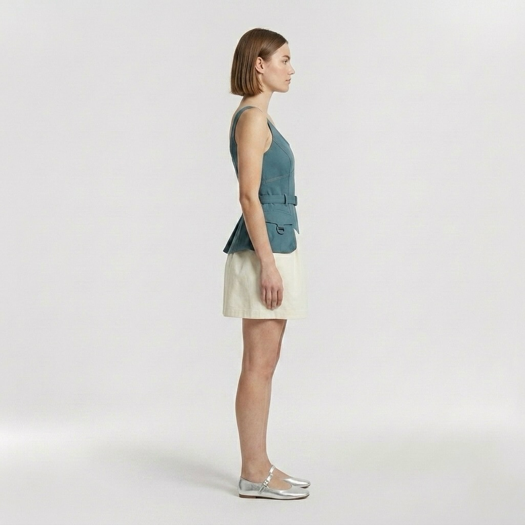Utility Fit-and-Flare Dress