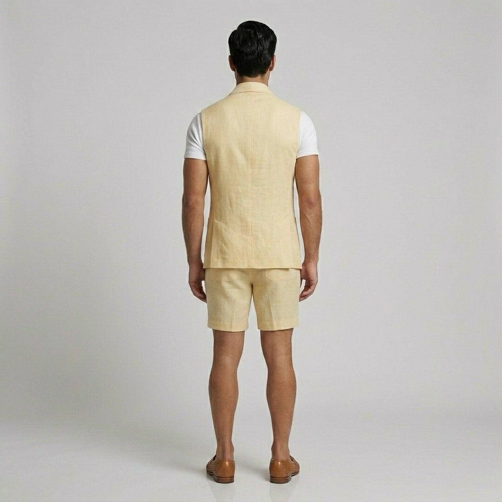 Draped Sleeveless Vest