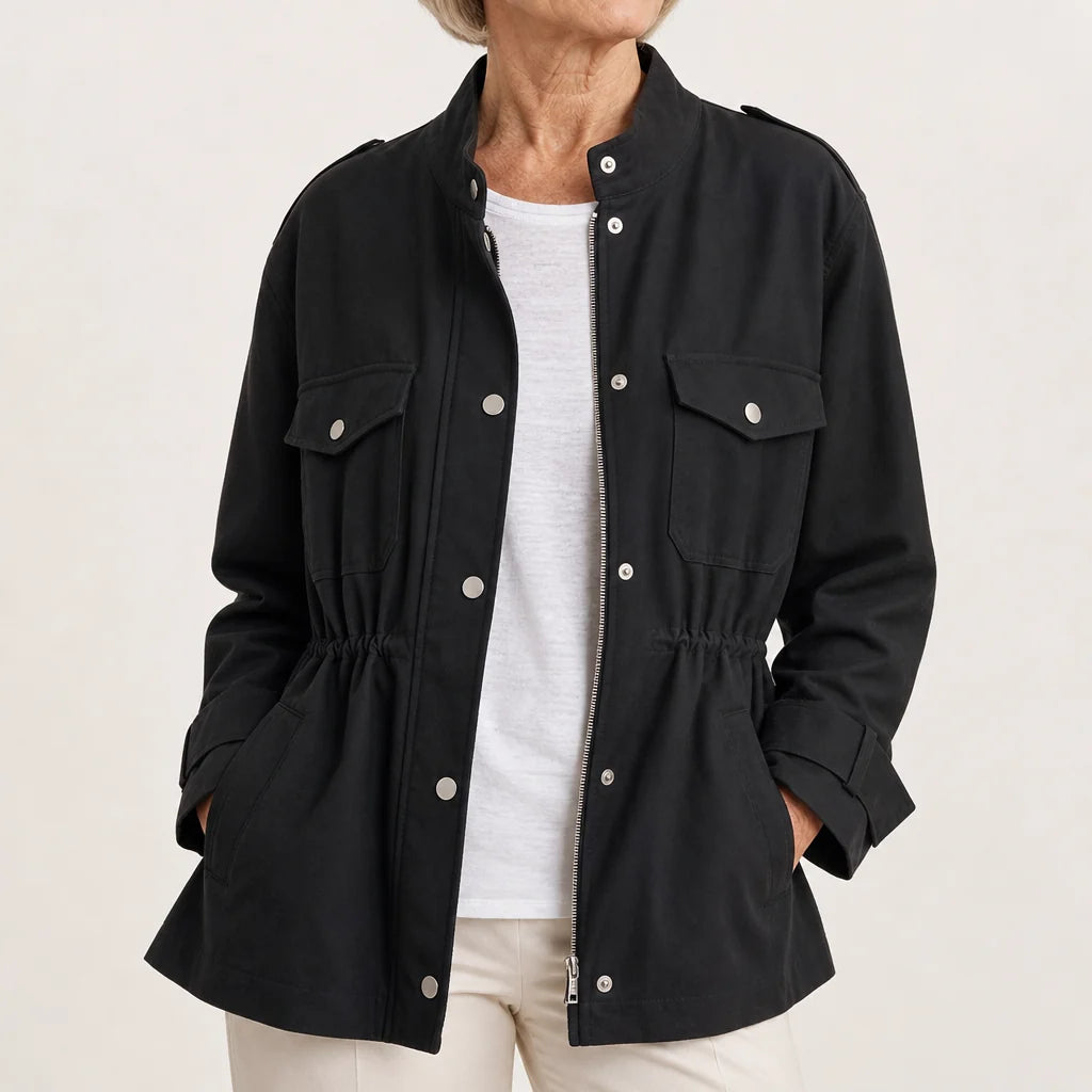 Breathable Water-Repellent Women's Trench Coat with Loose Fit 3
