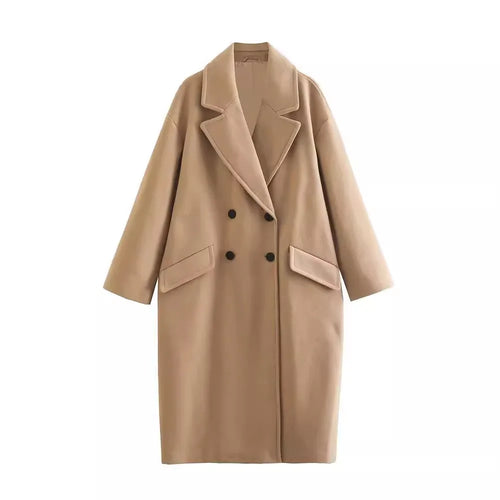 Classic Double-Breasted Trench Coat with Flattering Fit 1