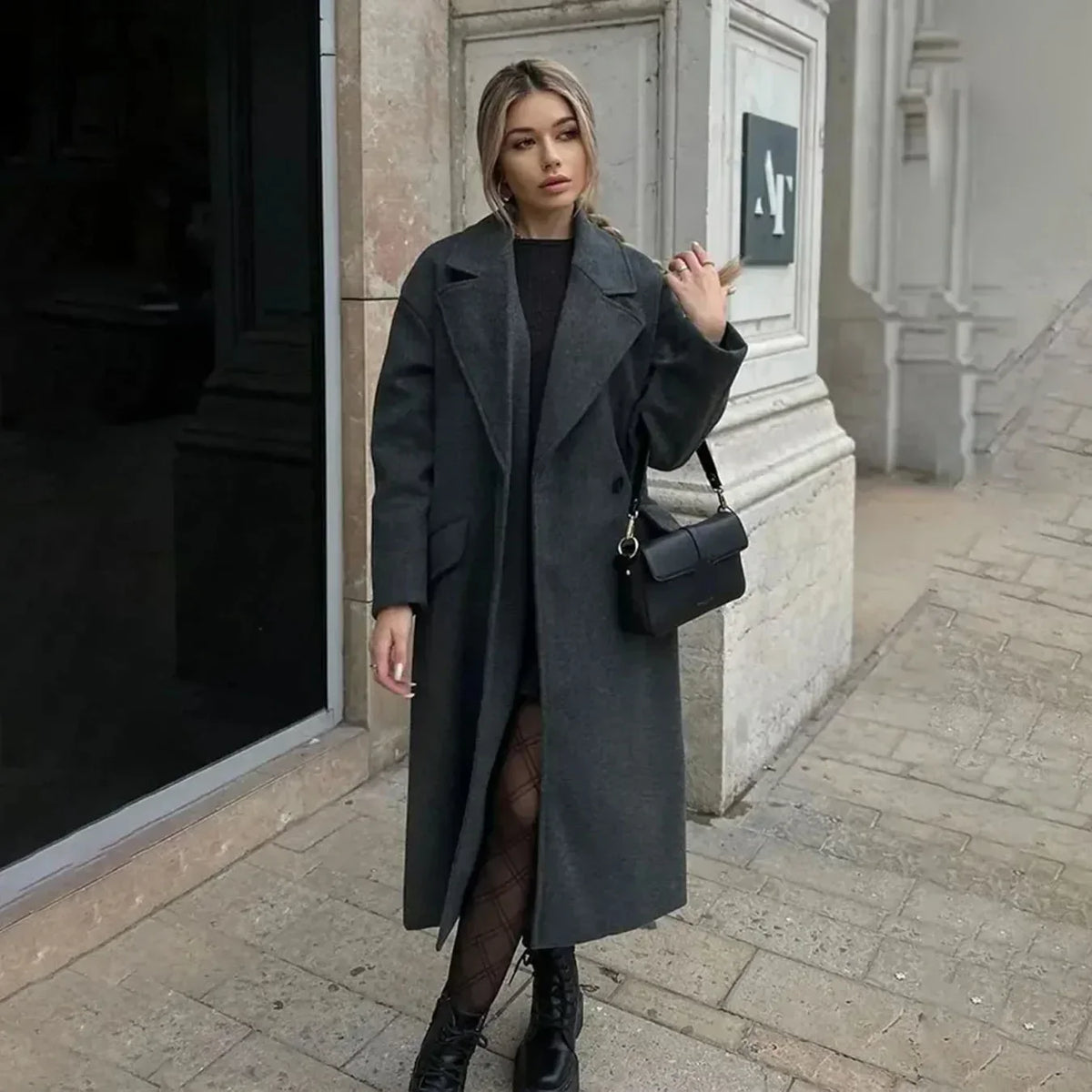Classic Double-Breasted Trench Coat with Flattering Fit 2