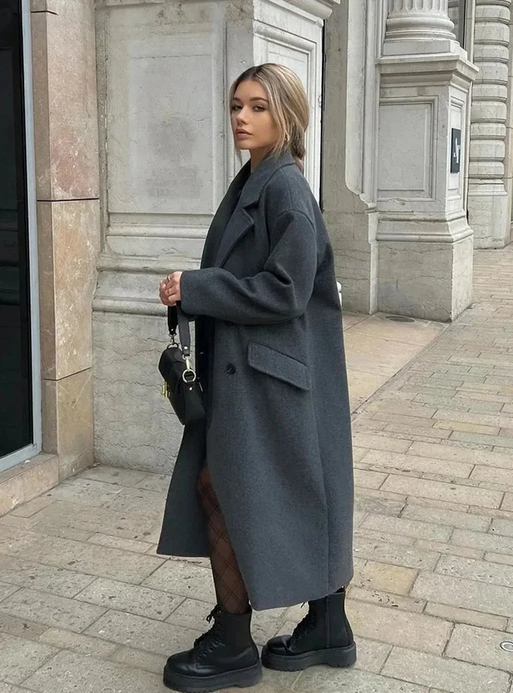 Classic Double-Breasted Trench Coat with Flattering Fit 5