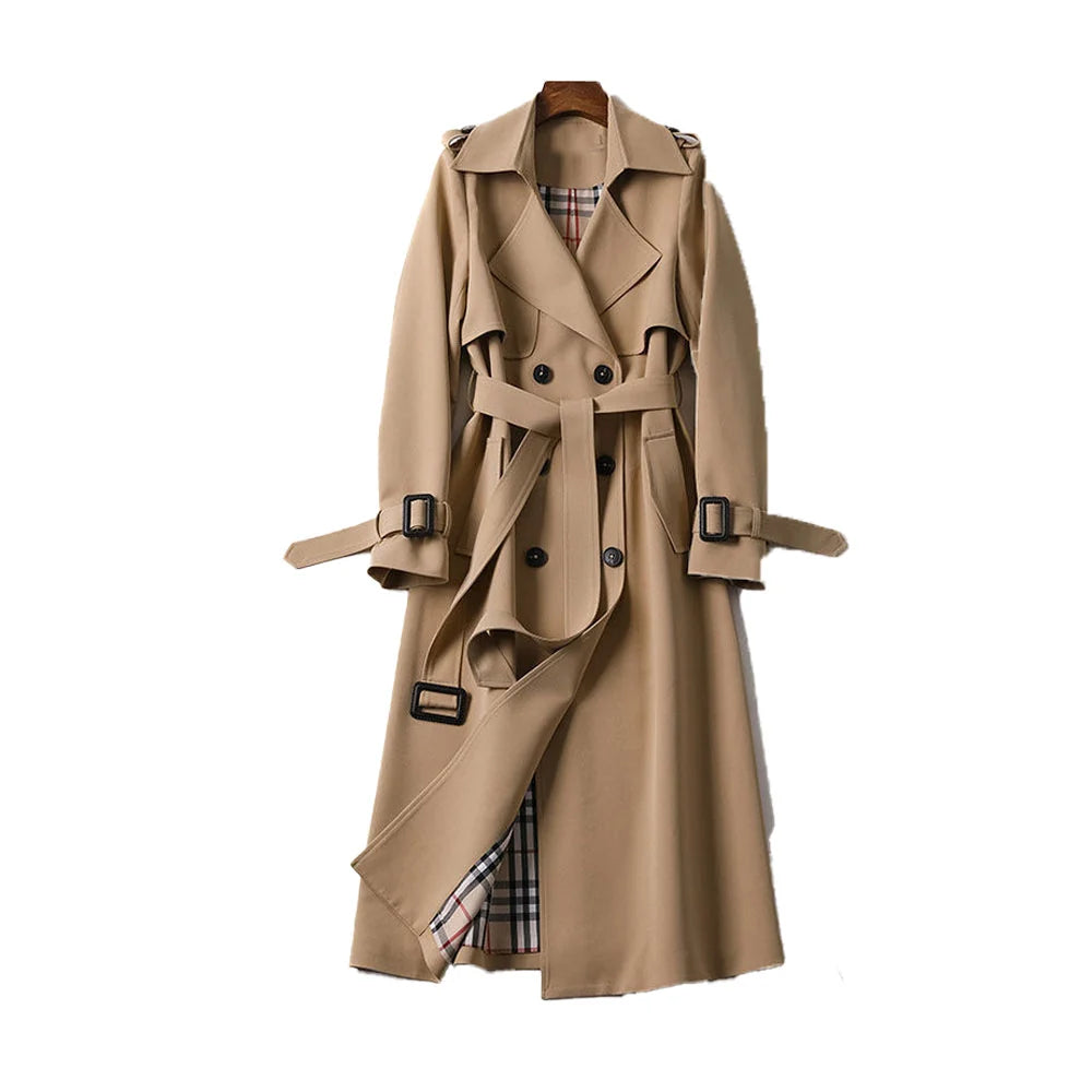 Flattering Trench Coat with Double Button Closure 0