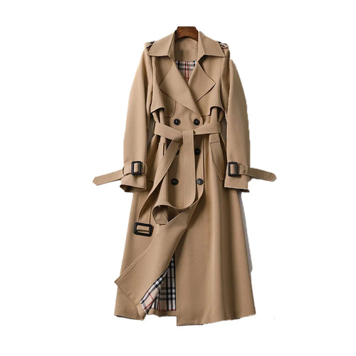 Flattering Trench Coat with Double Button Closure 0