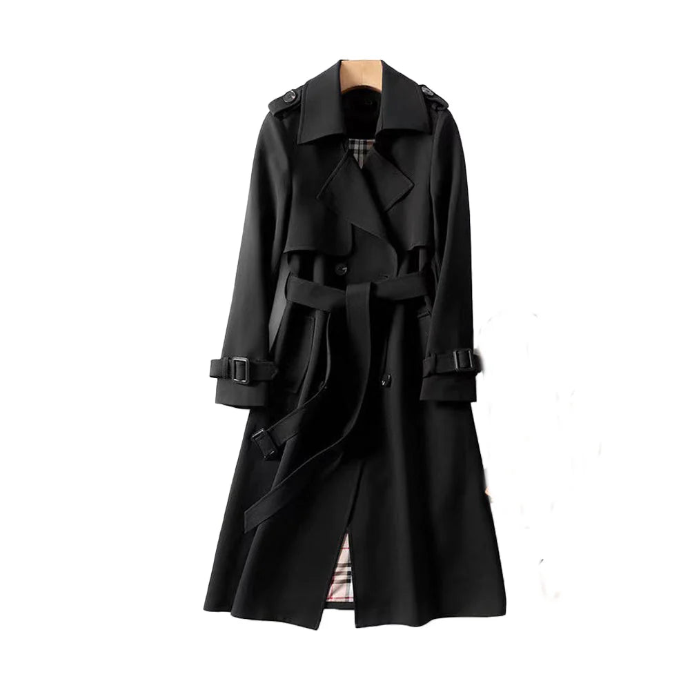 Flattering Trench Coat with Double Button Closure 4