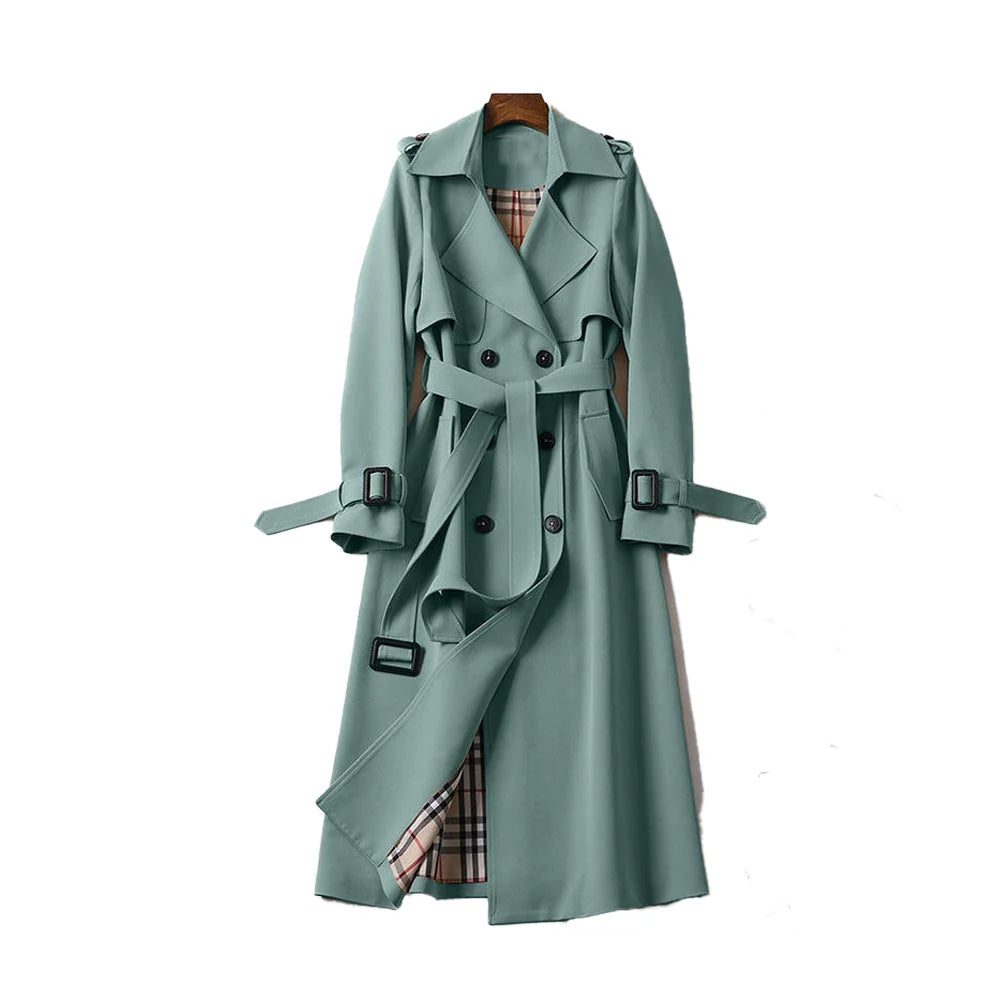 Flattering Trench Coat with Double Button Closure 7