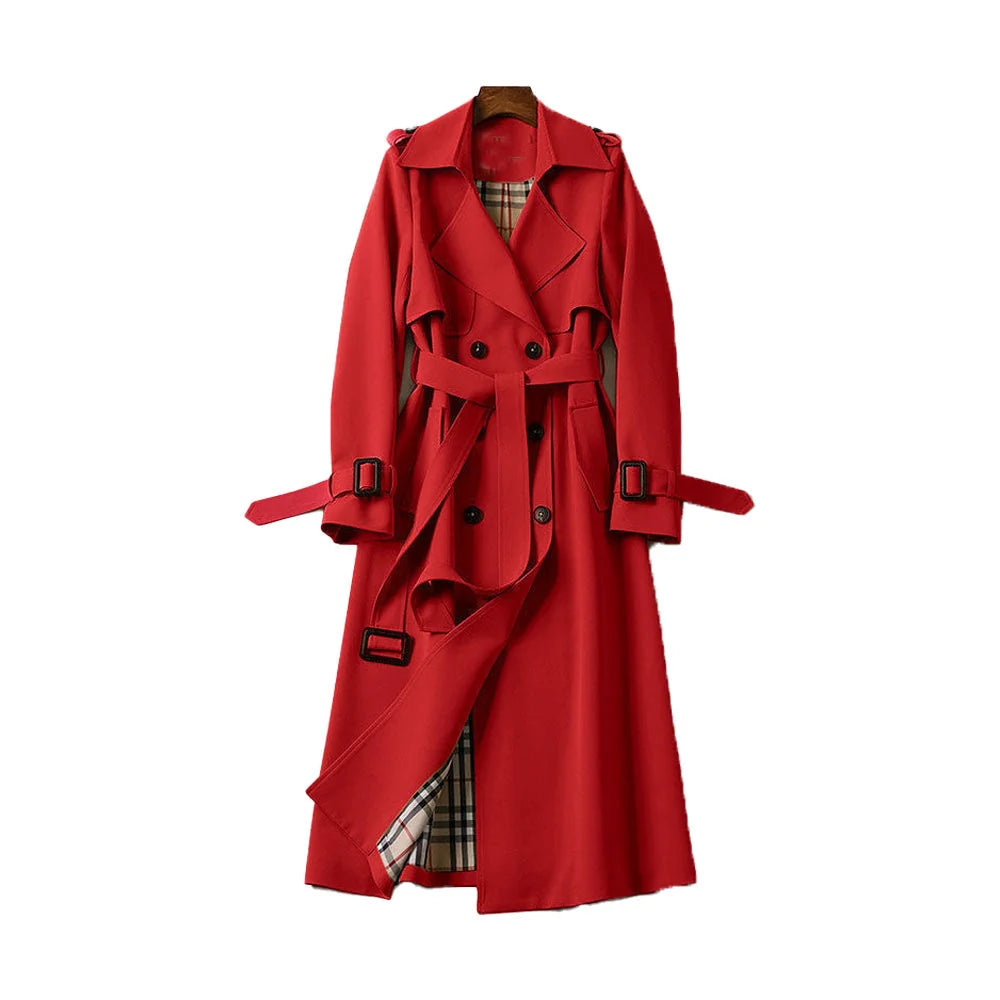 Flattering Trench Coat with Double Button Closure 8