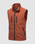 Lightweight Men's Utility Waistcoat with Zip and Multiple Pockets 0