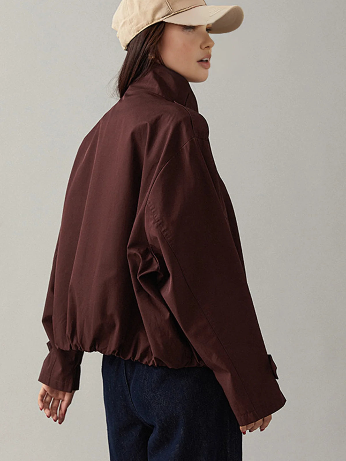 Loose Fit Vintage Trench Coat for Women in Breathable Fabric 3