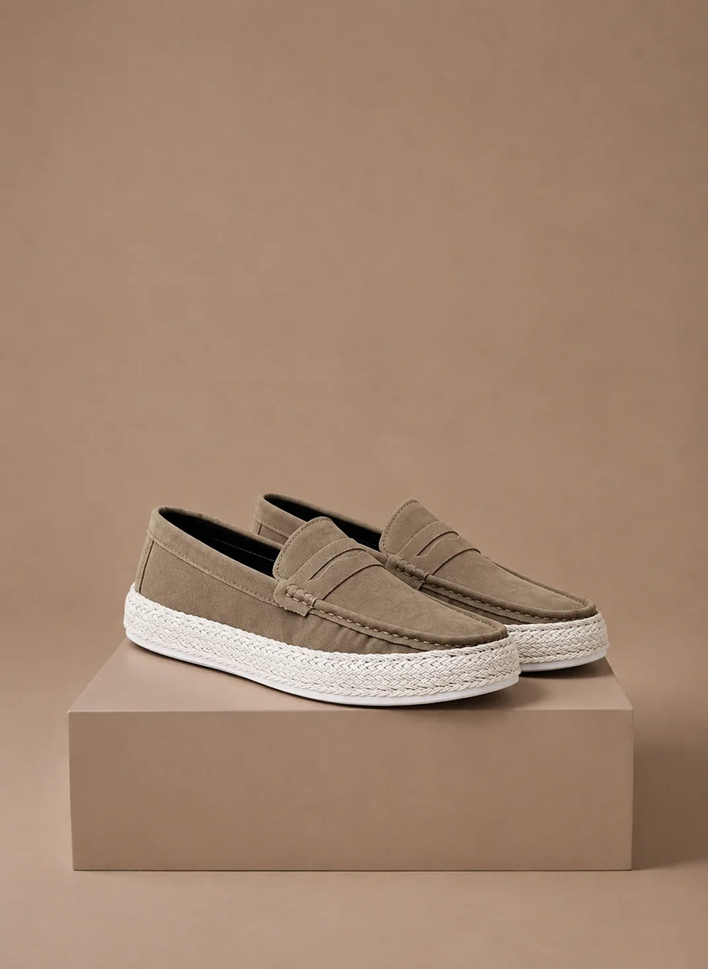 Men's Brown Loafers - Lightweight Slip-On Design for Summer Comfort 0