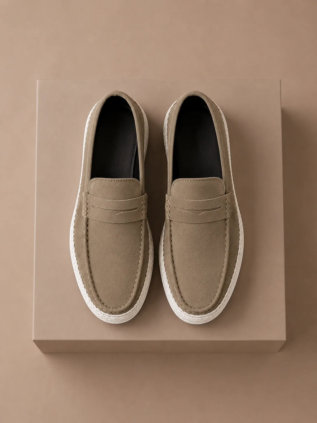 Men's Brown Loafers - Lightweight Slip-On Design for Summer Comfort 1