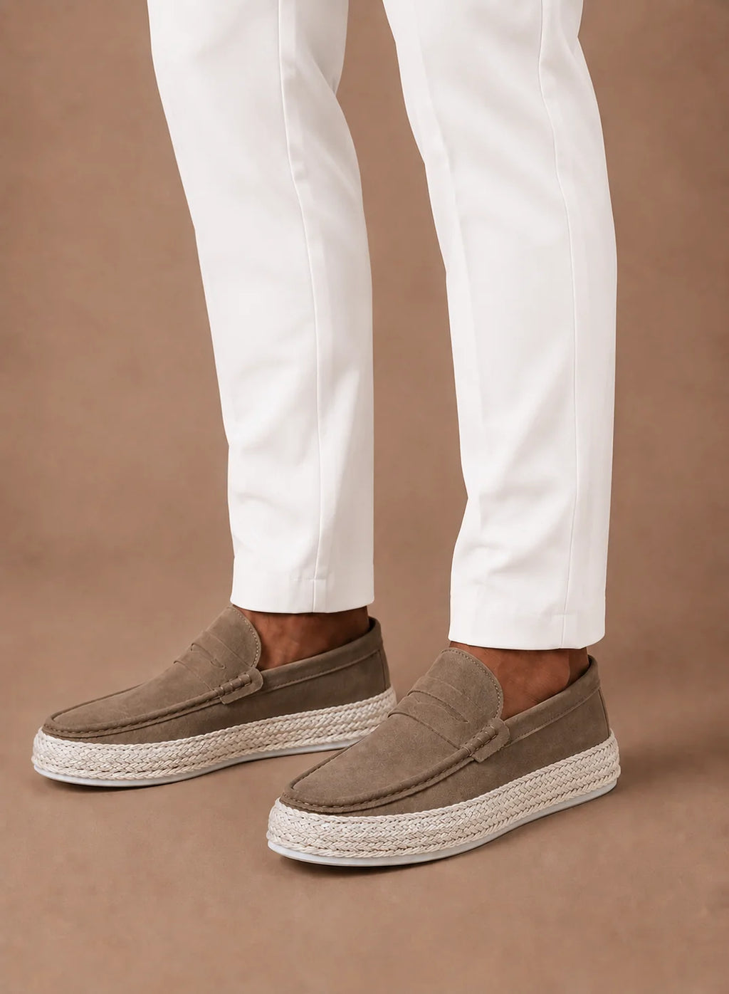 Men's Brown Loafers - Lightweight Slip-On Design for Summer Comfort 2