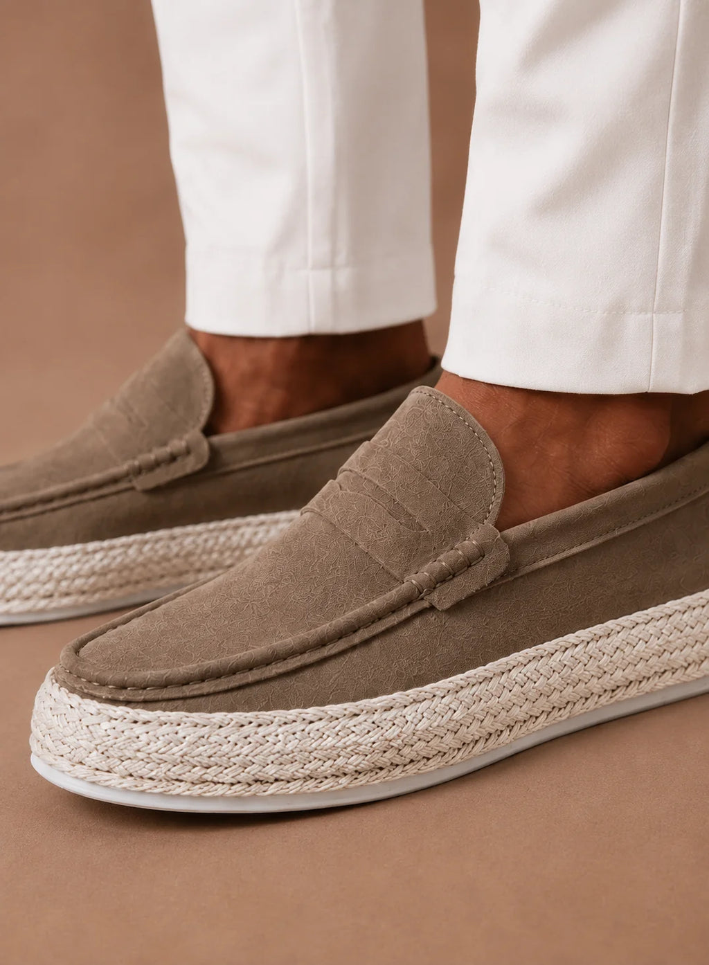 Men's Brown Loafers - Lightweight Slip-On Design for Summer Comfort 3