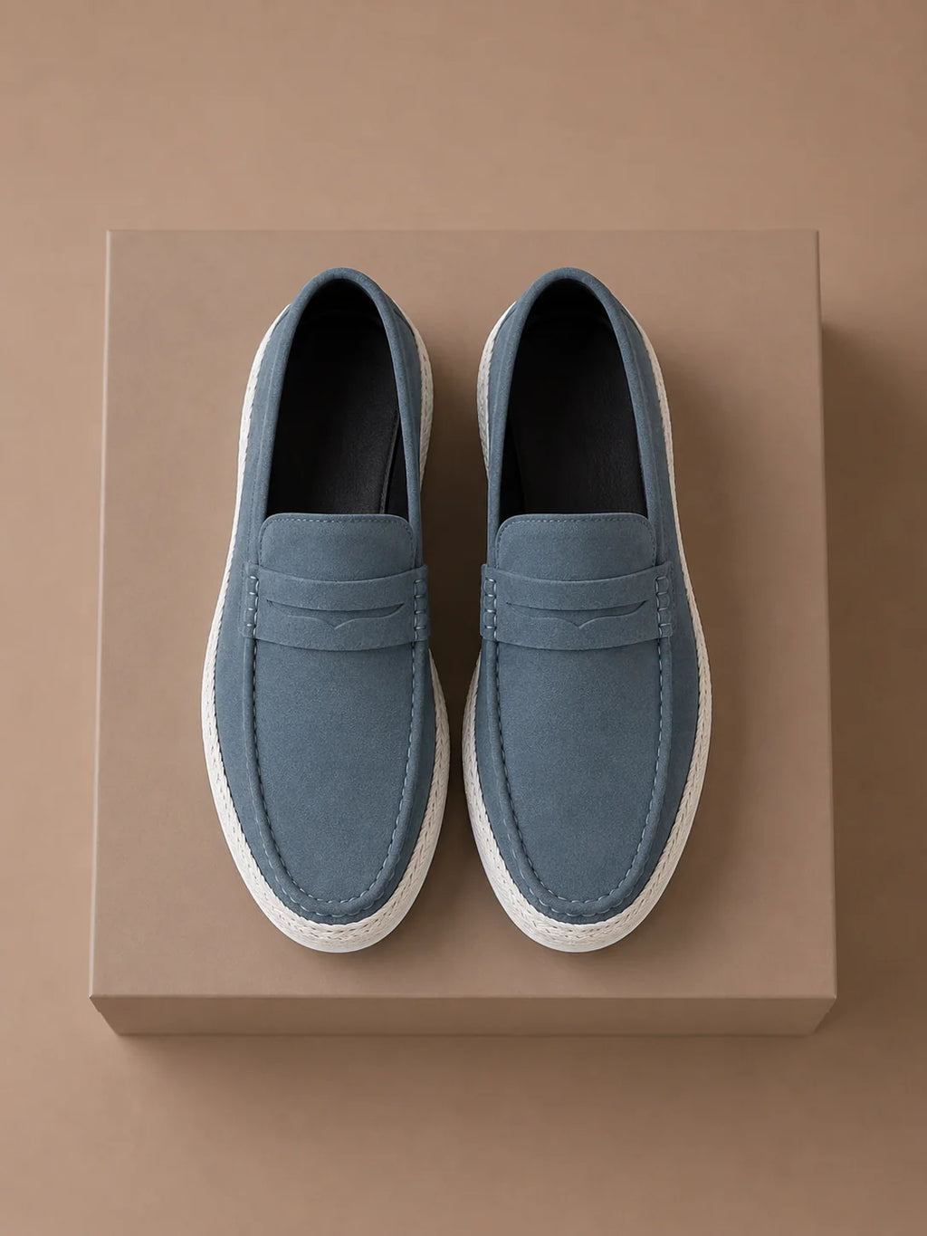 Men's Brown Loafers - Lightweight Slip-On Design for Summer Comfort 5