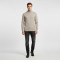 Men's Fine Knit Turtleneck Sweater With Ribbed Edges - Versatile Style 0