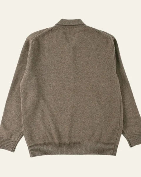 Men's Knit Sweater with Polo Collar and Button Closure 5