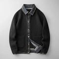 Men's Knitted Cardigan with Button Closure and Collar 0