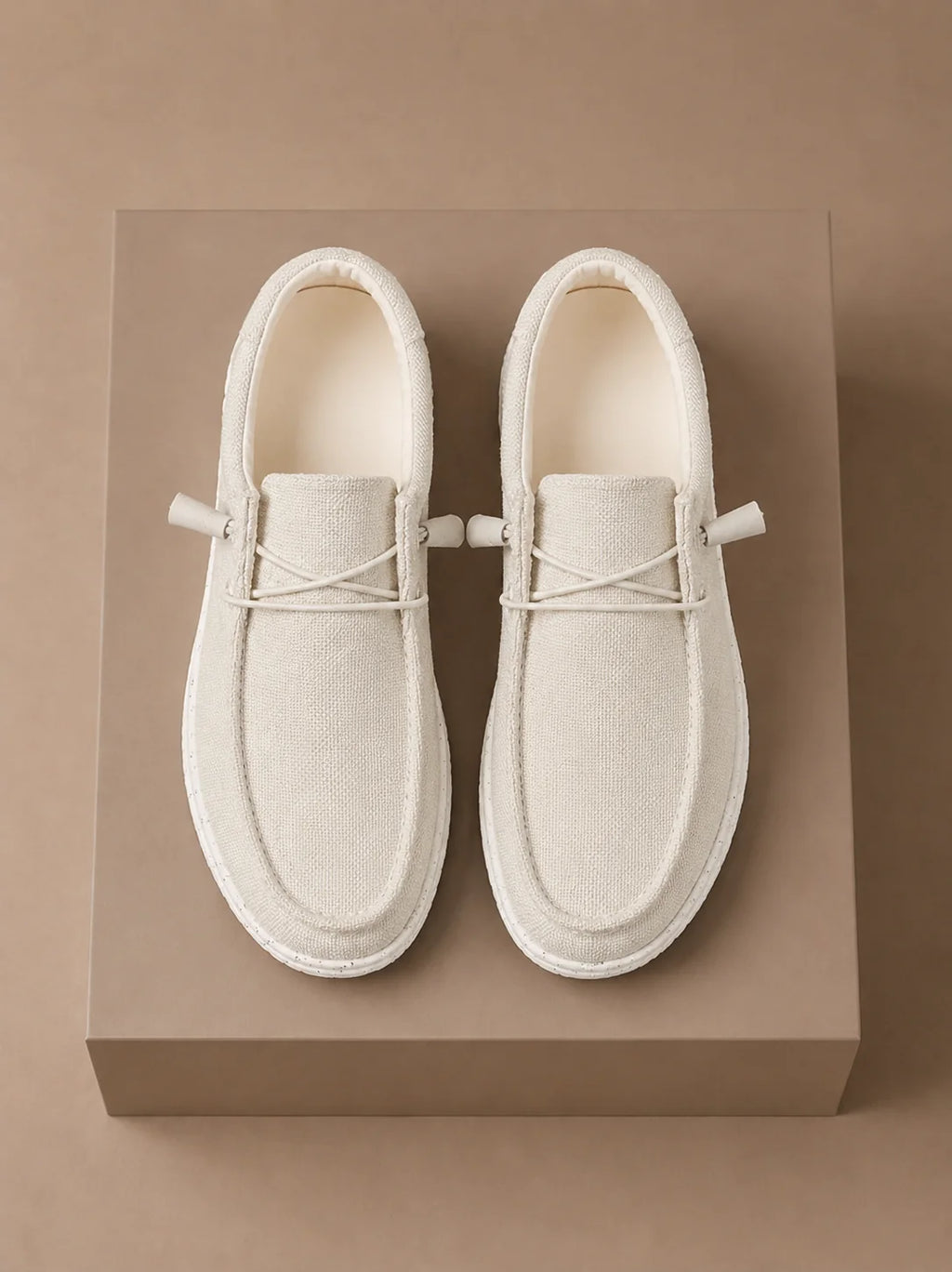 Men's Lightweight Breathable Linen Slip-On Loafers for Warm Weather 2