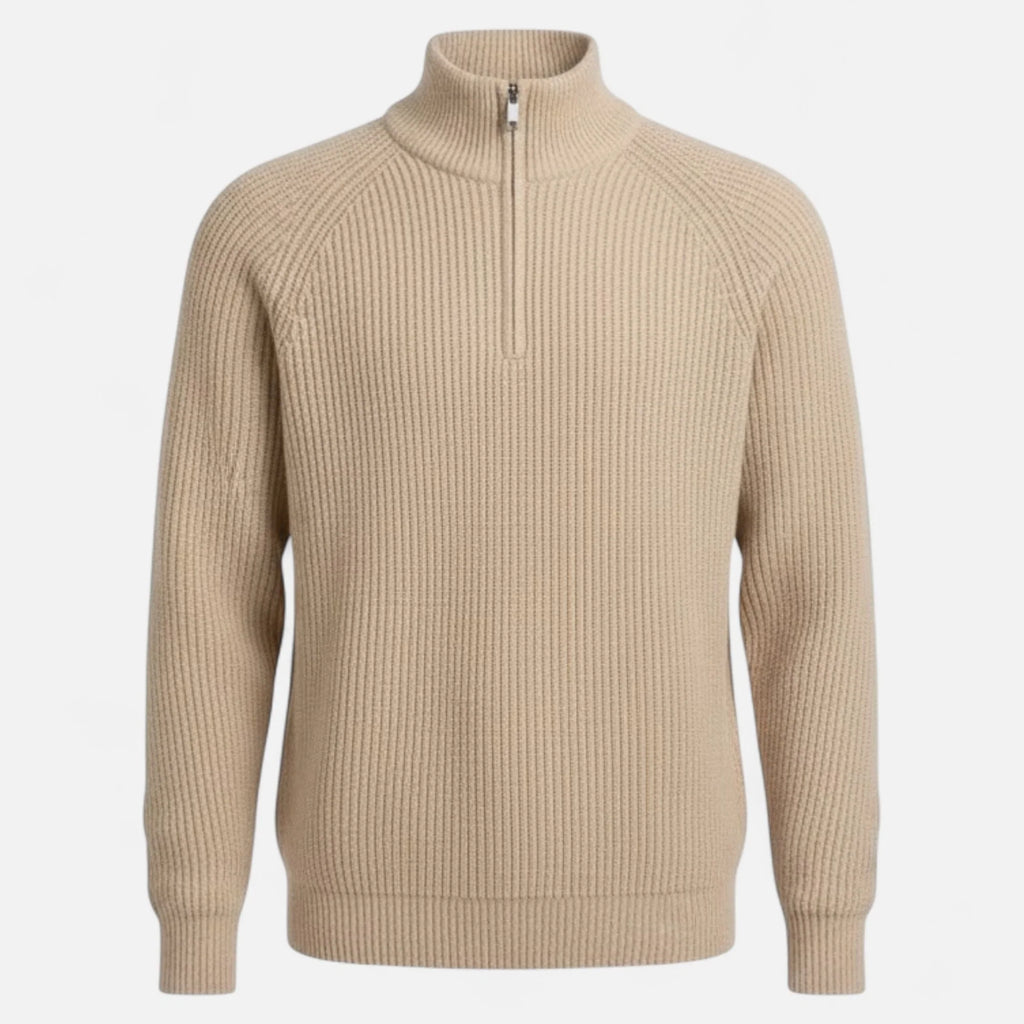 Men's Loose-Fit Knitted Sweater in Soft Fine-Knit Fabric 0