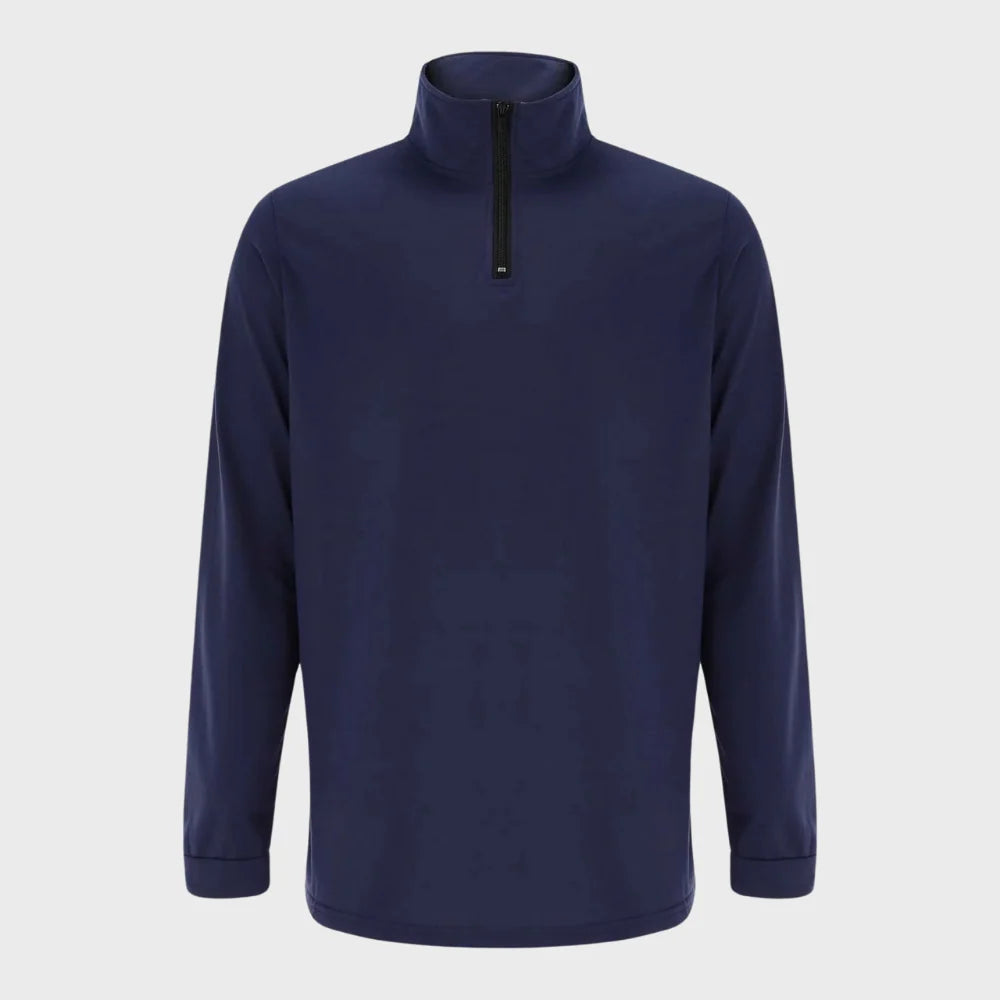 Men's Quarter-Zip Sweater with Stand-Up Collar 7