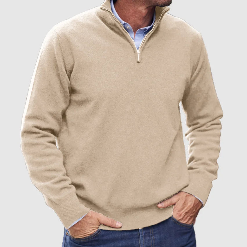 Men's Quarter Zip Sweater - Soft Knit for Smart-Casual Layering 6