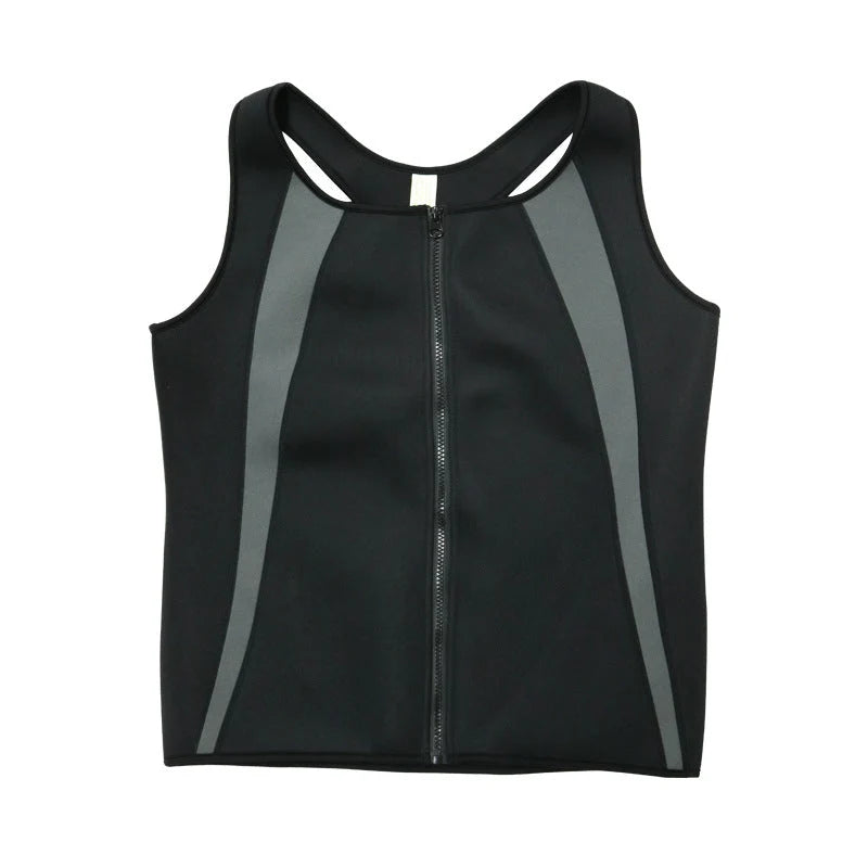 Men's Sleeveless Sweatshirt with Zipper Closure for Active Training 2