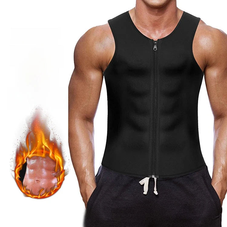 Men's Sleeveless Sweatshirt with Zipper Closure for Active Training 4