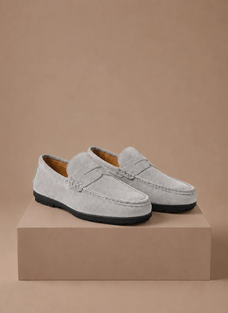 Men's Suede Loafers - Comfortable Slip-On Driving Shoes for Everyday Wear 3