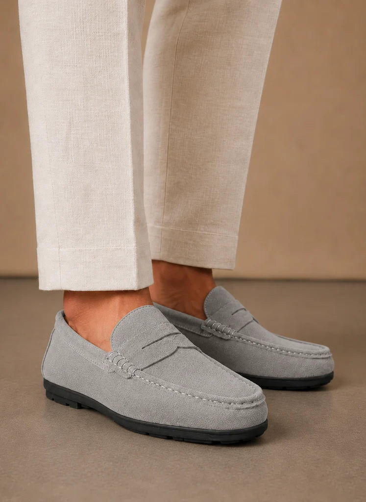 Men's Suede Loafers - Comfortable Slip-On Driving Shoes for Everyday Wear 4